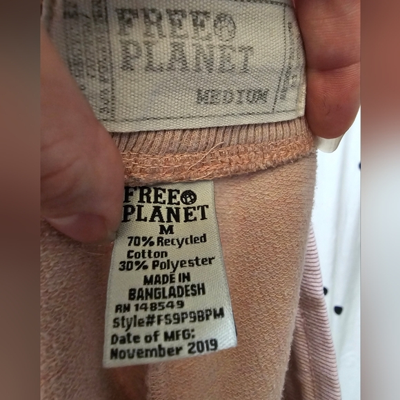 Free Planet light pink drawstring knit lounge shorts medium - Picture 8 of 8